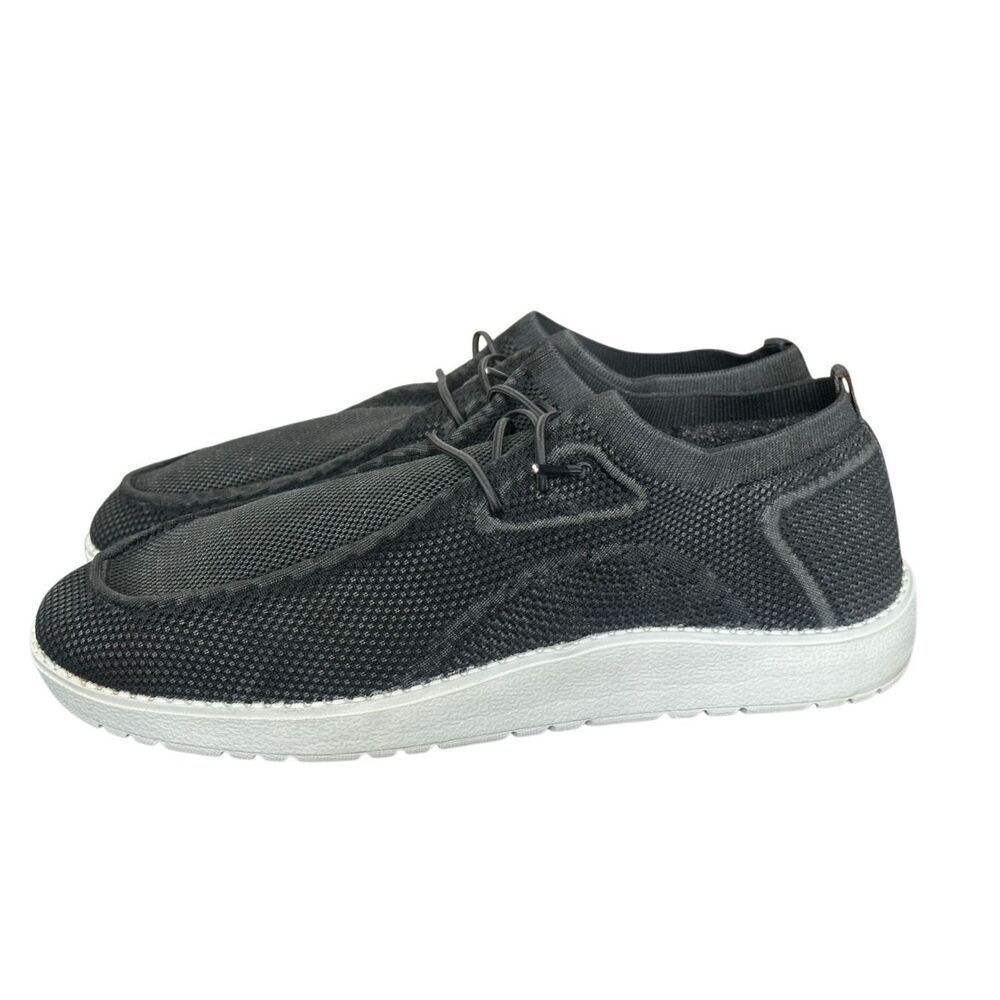 Itazero Men’s Casual Arch Support Black Slip On Shoes Size 14
